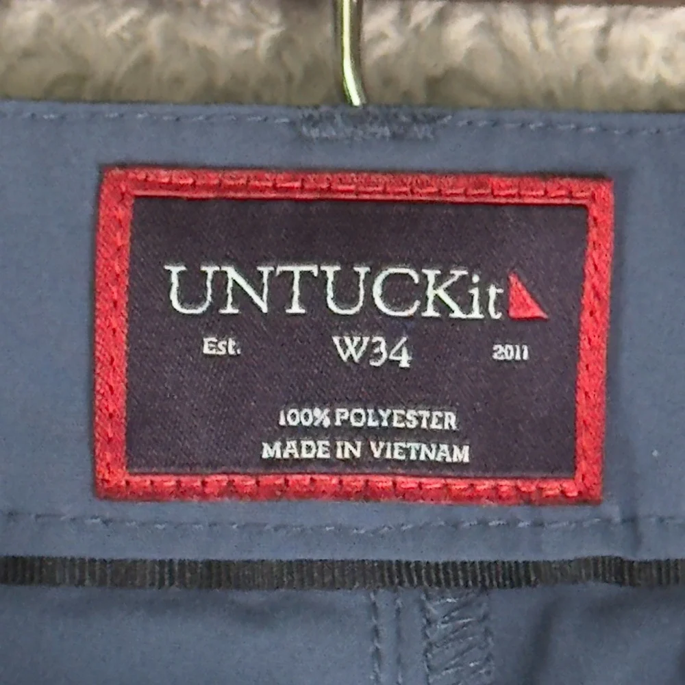 UNTUCKIT Mens Shorts Size 34 CHANCELLOR Casual‎ Blue Golf Preppy Chino